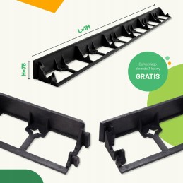 Plastmasas zāliena un dārza apmales