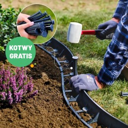 Plastikiniai vejos ir sodo apvadai