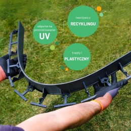 Plastmasas zāliena un dārza apmales