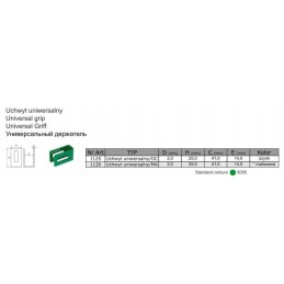 UNIVERSĀLI KRĀSOTS ROKTURIS 1126 ZAĻS