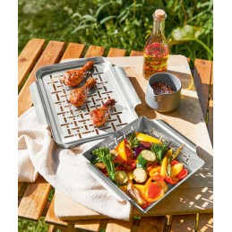 Healthy stainless steel grill trays