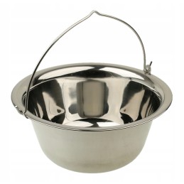 Hungarian stainless steel cauldron for goulash