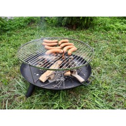 Chrome-plated grill grate, diameter 60, round, hanging