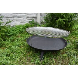 Chrome-plated grill grate, diameter 60, round, hanging