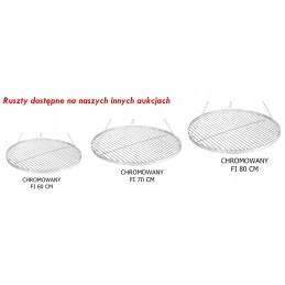 Chrome-plated grill grate, diameter 60, round, hanging