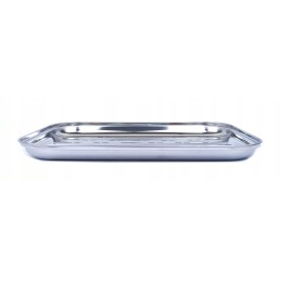 Roostevabast terasest grillplaadid grillile x2 ristkülikukujulised 34,5cm x 24,5cm