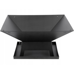 Kvadrātveida dārza ugunskura bedre 45 cm ar vāku