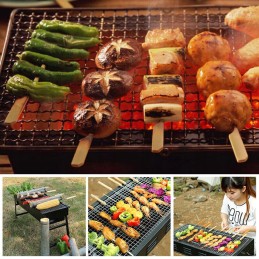 Foldable tourist garden charcoal grill mega grill set large