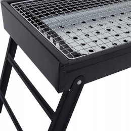 Foldable tourist garden charcoal grill mega grill set large