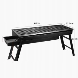 Foldable tourist garden charcoal grill mega grill set large