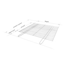 Kroomitud rest grilli ehitamiseks 70x40