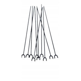 Strong sticks forks for a campfire 10x140cm stainless steel tips