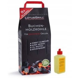 Pööksüsi lootose grillile, ökoloogiline, 2,5 kg, komplekt süütega