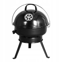 Portable Charcoal Grill with Lid - Compact Garden Grill