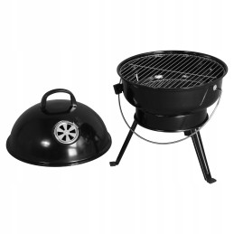 Portable Charcoal Grill with Lid - Compact Garden Grill