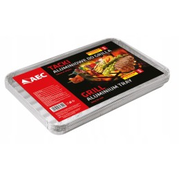 Ristkülikukujulised alumiiniumist grillplaadid 35x25cm 5tk x 20 100tk hulgimüük