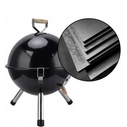 Kaasaskantav ümmargune kaanega aia söegrill