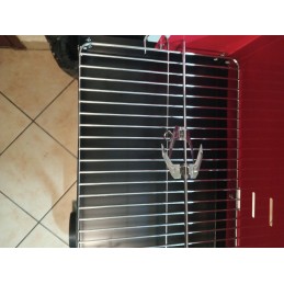 Kaasaskantav aia söegrill, kroomitud rest, pliit, rattad, riiulid