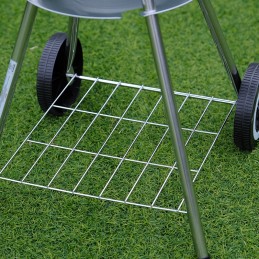 Garden charcoal grill with lid round vl10 black