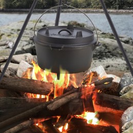 Jahikatel, malm, ungari pott, lõkkepraed, grill, 6l