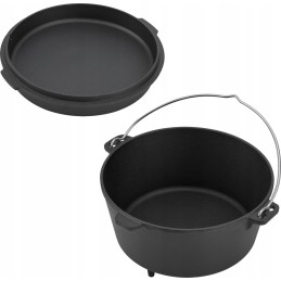 Jahikatel, malm, ungari pott, lõkkepraed, grill, 6l