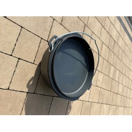 Medžioklės katilas, ketaus, vengriškas puodas, kepsniai laužui, grilis, 6l