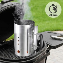 Grillkorsten söebrikett kaminatule süütamiseks xxl 30,5 x 19 cm
