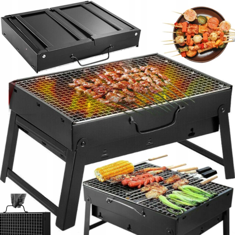 ✅garden grill portable charcoal tourist bbq