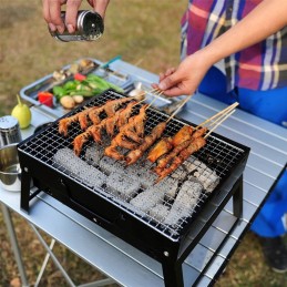 ✅garden grill portable charcoal tourist bbq