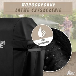 Apsauginis gaubtas, vandeniui atsparus aukščiausios kokybės dujinis grilio dangtis ištisus metus