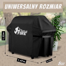 Apsauginis gaubtas, vandeniui atsparus aukščiausios kokybės dujinis grilio dangtis ištisus metus