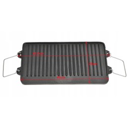 Cast iron double-sided plate grill grate fireplace grill pan