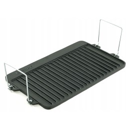Cast iron double-sided plate grill grate fireplace grill pan