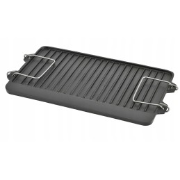 Cast iron double-sided plate grill grate fireplace grill pan