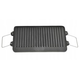 Cast iron double-sided plate grill grate fireplace grill pan