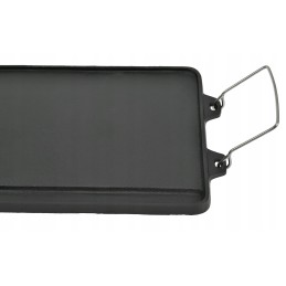 Cast iron double-sided plate grill grate fireplace grill pan