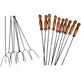 Kahvlipulgad jaanitule grillipulgad 150 cm 10 tk! + riidepuu + toed