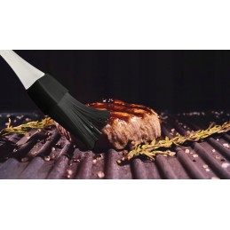 Set of 5 grill accessories, steel stove, solid cutlery, hit