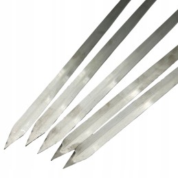 Šaš kebabi laastud 5 tk, roostevabast terasest grillvardad 60cm + riidepuu