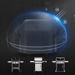 Cover for garden grill waterproof strong 147x61x122cm case
