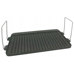 Double-sided cast iron grill plate