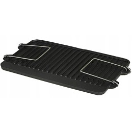Double-sided cast iron grill plate
