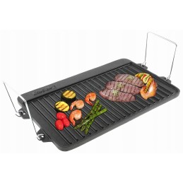 Double-sided cast iron grill plate