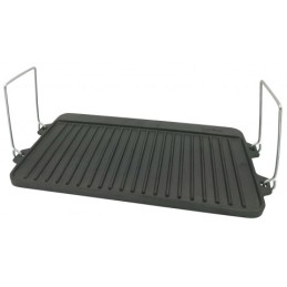 Double-sided cast iron grill plate