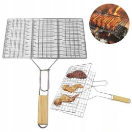 ⭐⭐Tērauda režģis grilēšanas tīkls zivju gaļa bbq grilam 32x20cm⭐⭐