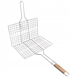 ⭐⭐Tērauda režģis grilēšanas tīkls zivju gaļa bbq grilam 32x20cm⭐⭐