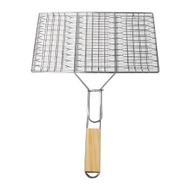 ⭐⭐Tērauda režģis grilēšanas tīkls zivju gaļa bbq grilam 32x20cm⭐⭐