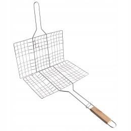 ⭐⭐Tērauda režģis grilēšanas tīkls zivju gaļa bbq grilam 32x20cm⭐⭐