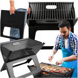 ⭐ camping charcoal grill portable foldable suitcase camping garden large ⭐