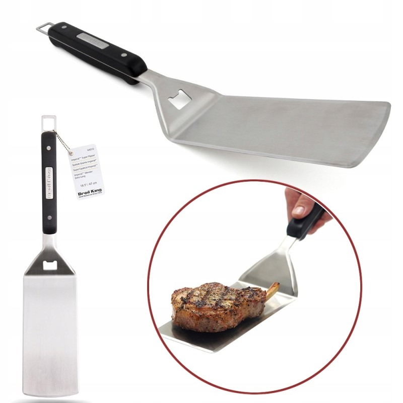 „Broil king“ ilga imperatoriška plati mėsainio ir mėsos mentele (64010)